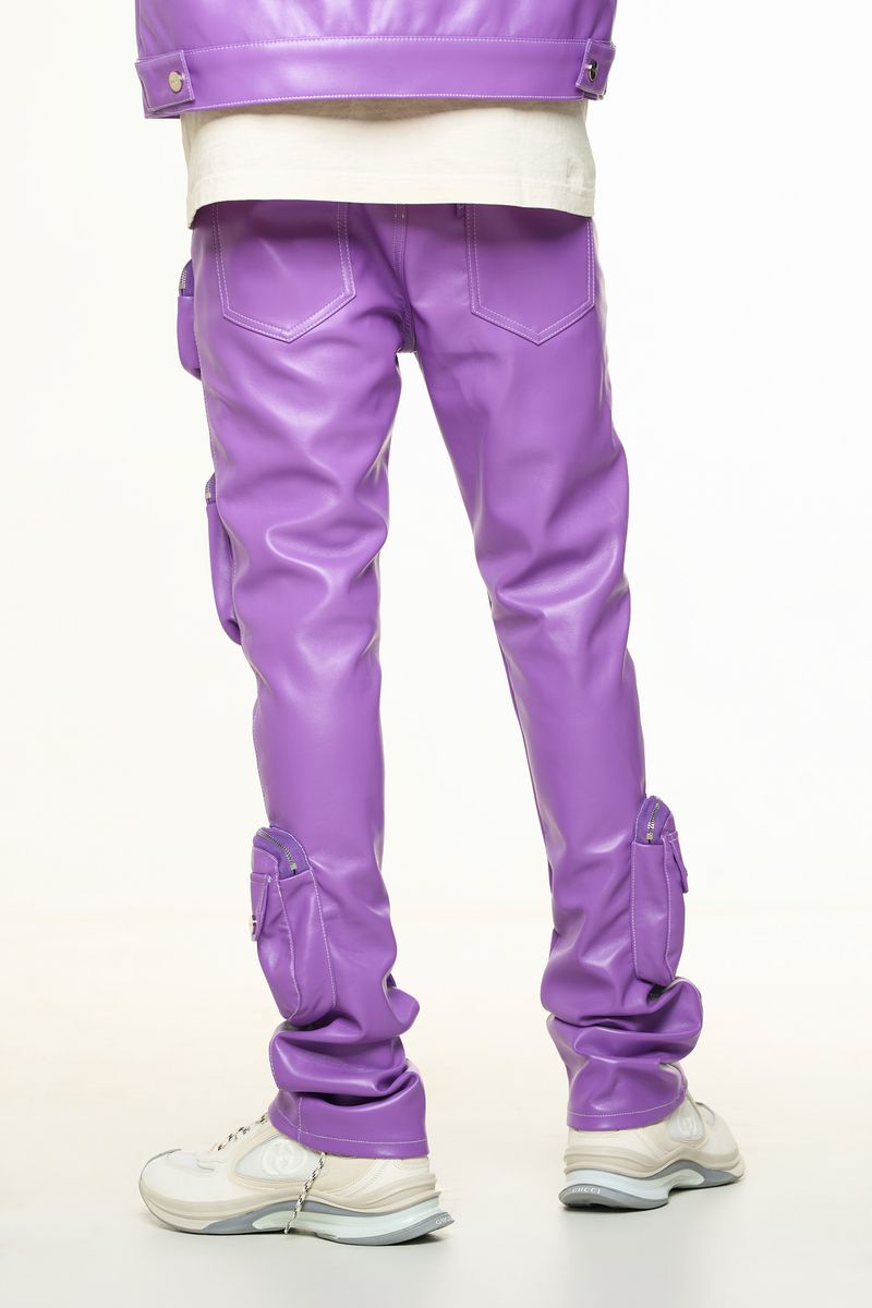 "FLOAT ON" CARGO FLAIR STACK LEATHER (ELECTRIC VIOLET)