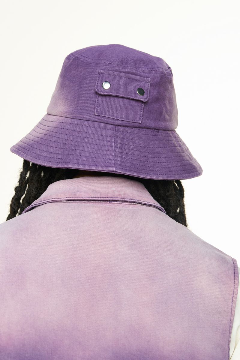 "PROTECT YOUR ENERGY" CARGO BUCKET HAT (LAVANDER)