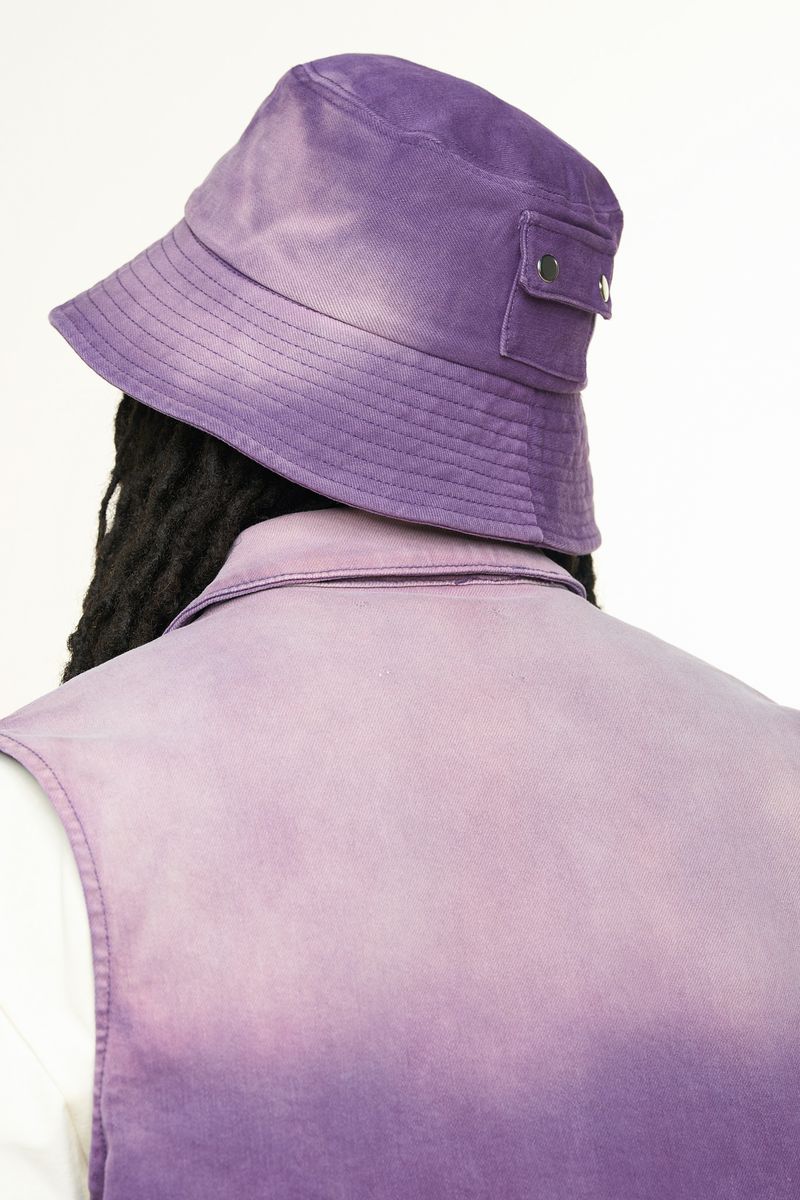 "PROTECT YOUR ENERGY" CARGO BUCKET HAT (LAVANDER)