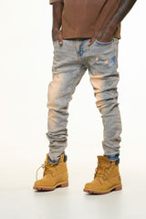 "STRESS FREE" SKINNY DENIM (MEDIUM BLUE)