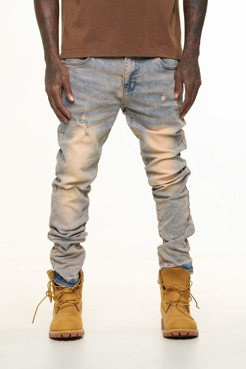 "STRESS FREE" SKINNY DENIM (MEDIUM BLUE)