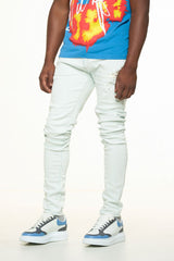 "CLEAR SKIES" SKINNY DENIM (ICE BLUE)