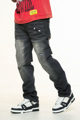 "HORIZON" STRAIGHT FIT DENIM (BLACK)