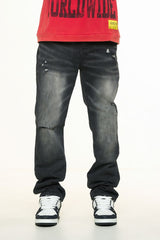 "HORIZON" STRAIGHT FIT DENIM (BLACK)