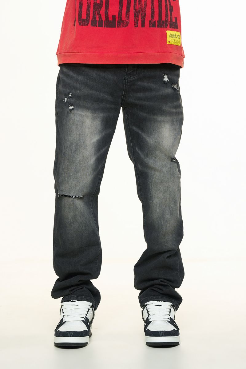 "HORIZON" STRAIGHT FIT DENIM (BLACK)