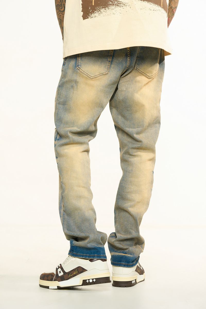 "HORIZON" STRAIGHT FIT DENIM (MEDIUM BLUE WASH)