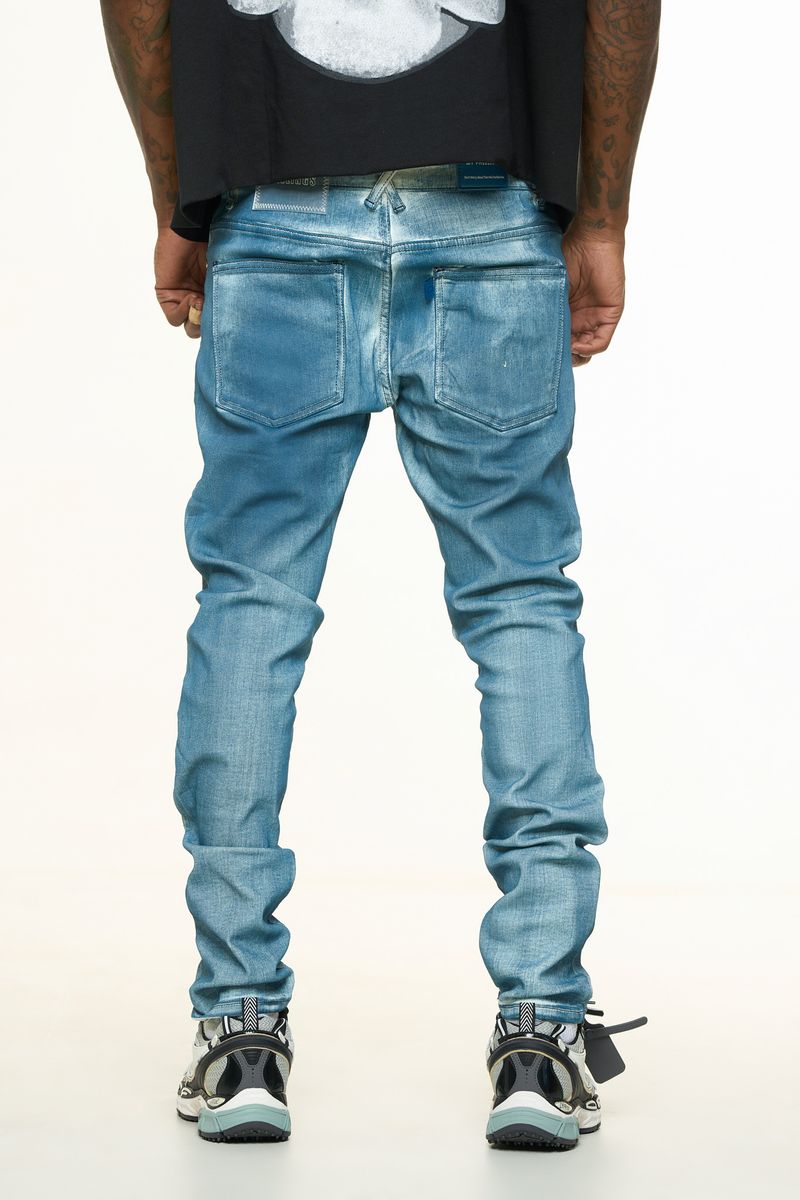 "WASHED AWAY" SKINNY DENIM (INDIGO)