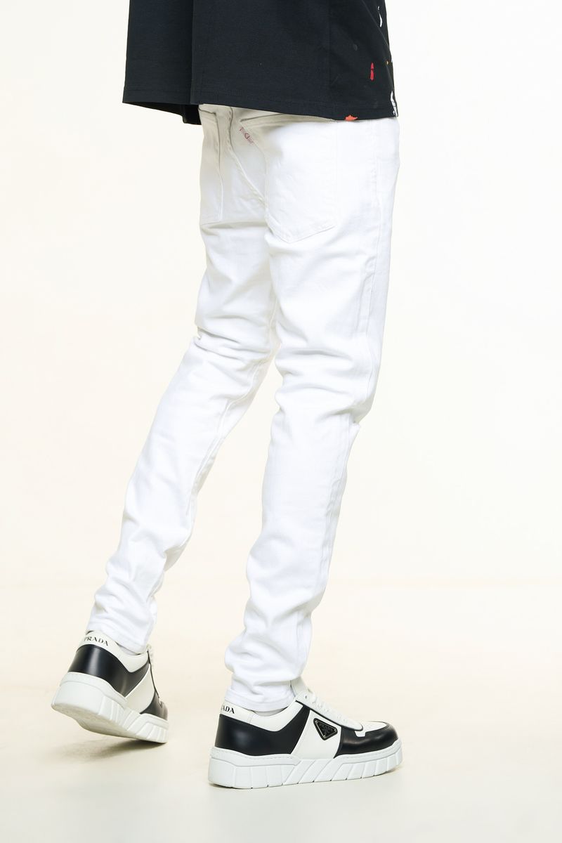 "BLANK SLATE" SKINNY DENIM (PURE WHITE)