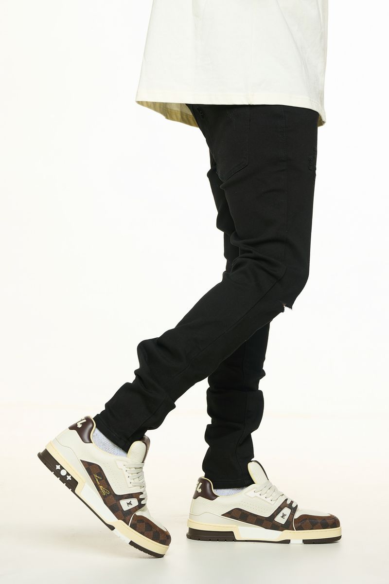 "ECLIPSE" SKINNY DENIM (JET BLACK)