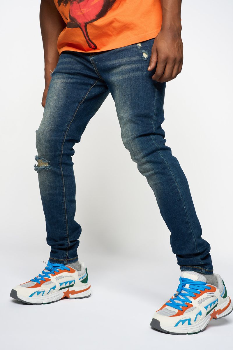 "RELIABLE" SKINNY DENIM (Navy)