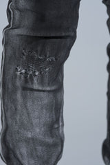 "WASHED AWAY" SKINNY DENIM (BLACK)