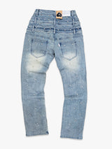 Come Home Rhinestone Straight Leg DENIM (Light Blue)
