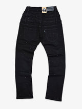 Come Home Rhinestone Straight Leg DENIM (Jet Black)