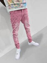 Milkyway Rhinestone SKINNY DENIM (Pink Wash)