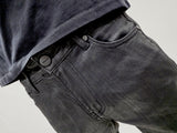 Pitch Black SKINNY DENIM (Jet Black Waxed)