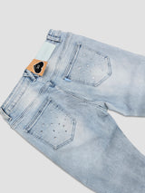 Milkyway Rhinestone SKINNY DENIM (Light Blue)