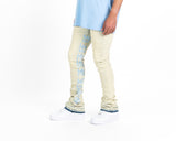 "AGAINST ALL ODDS" FLARE STACK DENIM