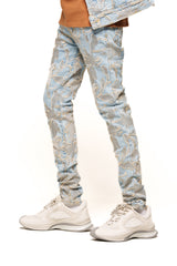 "DREAMS BLOSSOMING" SKINNY DENIM (LIGHT BLUE)