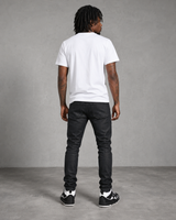 Pitch Black SKINNY DENIM (Jet Black Waxed)