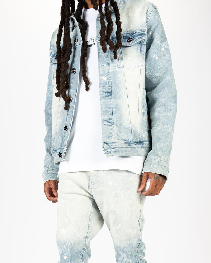 "JOYFUL JOURNEY" DENIM JACKET