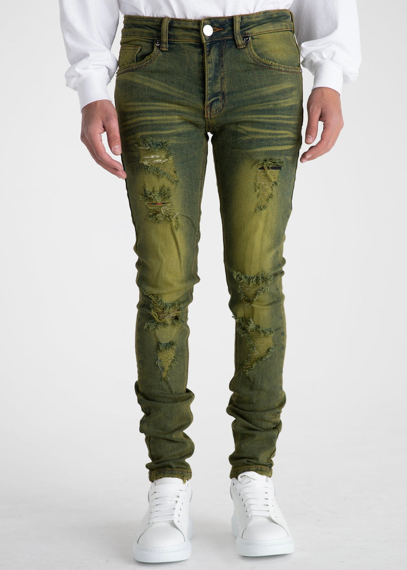 "FOLLOW THROUGH" DENIM