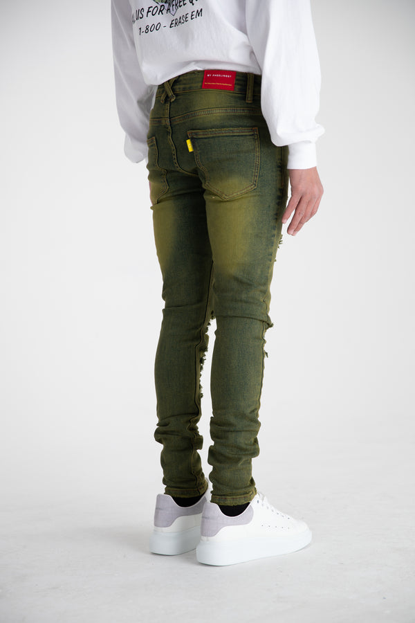 "FOLLOW THROUGH" DENIM